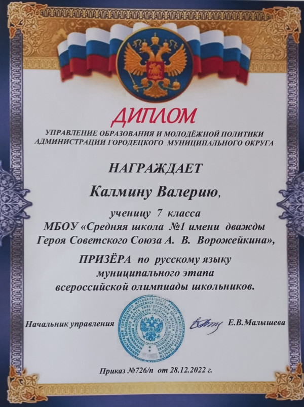 Олимпиада по русскому языку