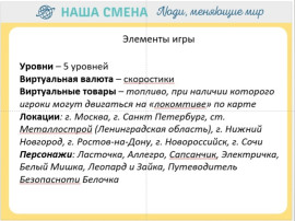Игра "Безопасное путешествие Сапсанчика и его друзей"