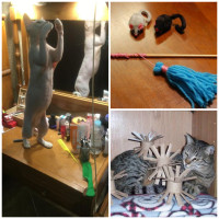 Самодельные игрушки для котов