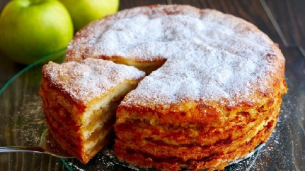 Насыпной яблочный пирог